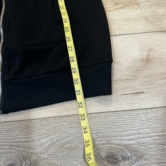 Zeagoo black long sleeved zip up hoodie with drawstrings, front pockets, XXL. - Picture 7 of 10